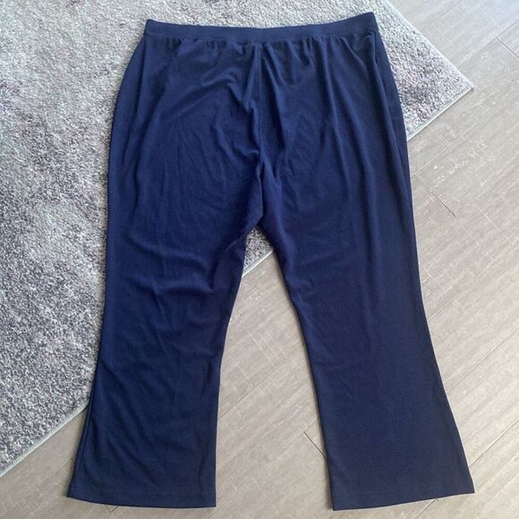 Woman Within Women's Navy Blue Sweat Lounge Plus Size Pants Trousers 28W - Picture 4 of 4